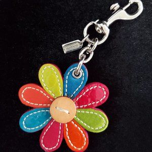 Coach Flower Key Fob